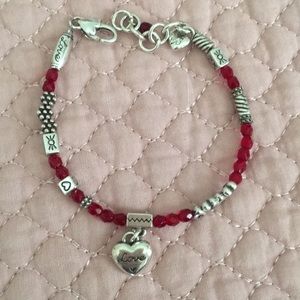 Brighton bracelet accented with red stones